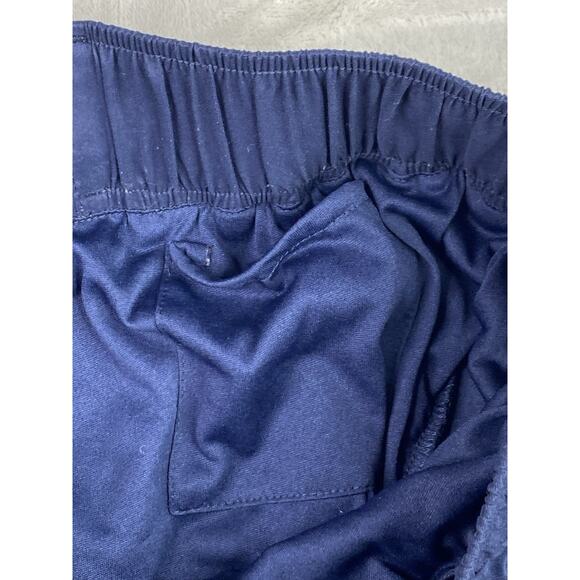 KS Island Men’s Big & Tall Navy Blue Double Stripe Swim Board Shorts - Picture 11 of 13